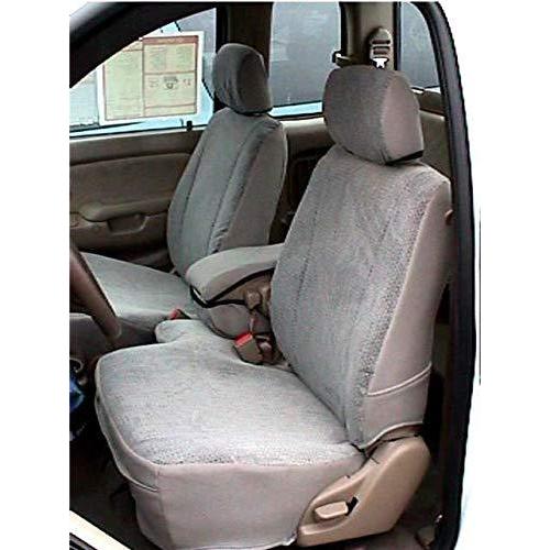 Durafitシートカバー、t780-brown twill-2001???2004トヨタタコマフロントシートカバー60?/ 40分割シートwith Integrated Openingコンソール、adj.ヘッドレ