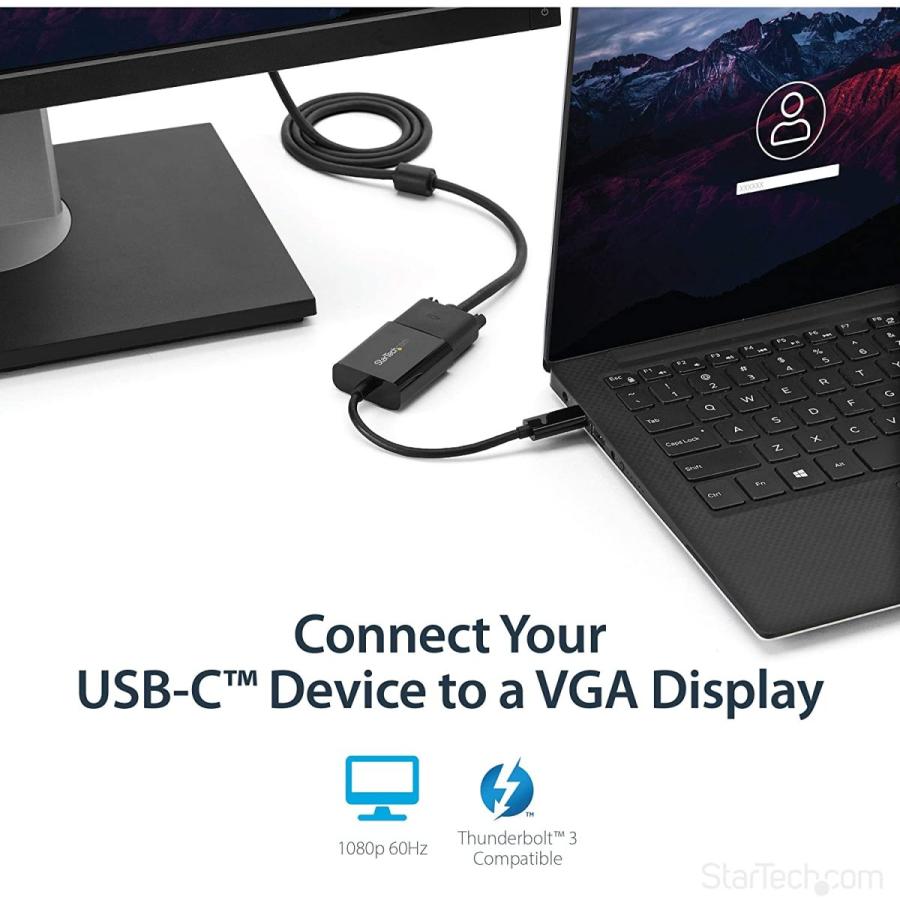 は自分にプチご褒美を StarTech.com USB-C - VGA変換アダプタ CDP2VGA