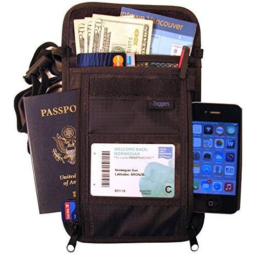 送料無料RFID Travel Wallet - Largest Neck Pouch - Fits Any Size Cell Phone- Cruise - Keep Valuables Safe