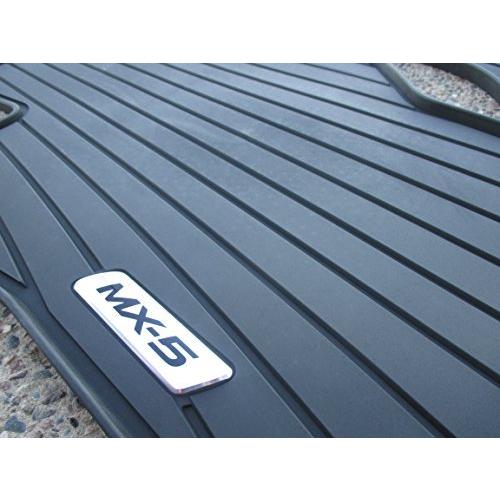 マツダ OEM MX-5 Miata 2016 ブラックラバー 全天候型フロアマット 0000-8B-D30