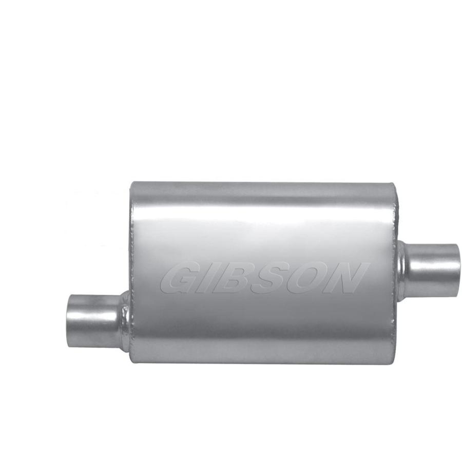 【激安】 Gibson Exhaust BM0100 2.25インチ ステンレスオフセット/センターオーバルマフラー
