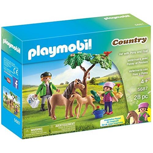 PLAYMOBIL Vet with Pony and Foal Playset