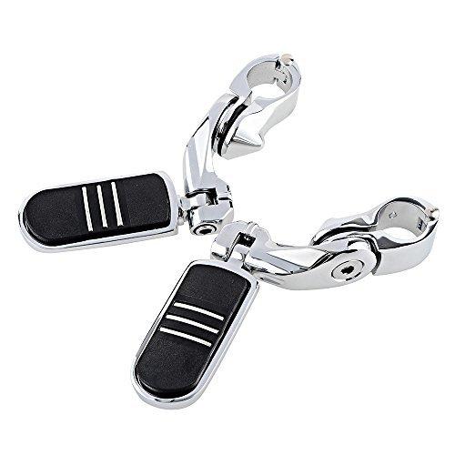 1ペア 1.25インチ 32mm オートバイエンジンガード 調節可能なハイウェイフットペグ ハーレーバイク用 M05-028 M05-032