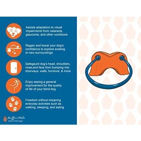 Muffin's Halo Blind Dog Harness Guide Device - Help for Blind Dogs or Visually Impaired Pets to Avoid Accidents & Build Confidence - Ideal Blind｜eastriver｜03