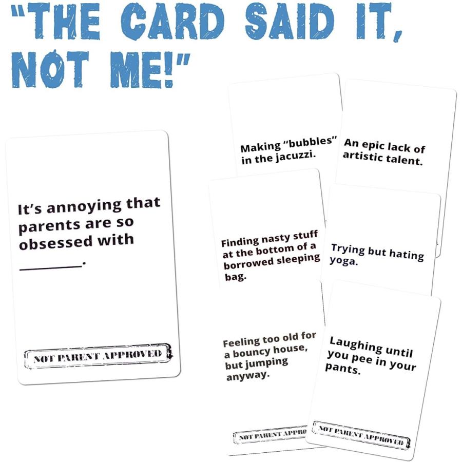 特価注文 Not Parent Approved: A Hilarious Card Game for Kids%カンマ% Tweens%カンマ% Families and Mischief Makers