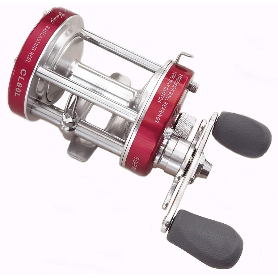 正規品になります Ming Yangレッドcl60?Left Handed Baitcasting釣りリール2?BB + 1?RBギア比4.2?: 1?MuskieナマズSaltwater Fishing