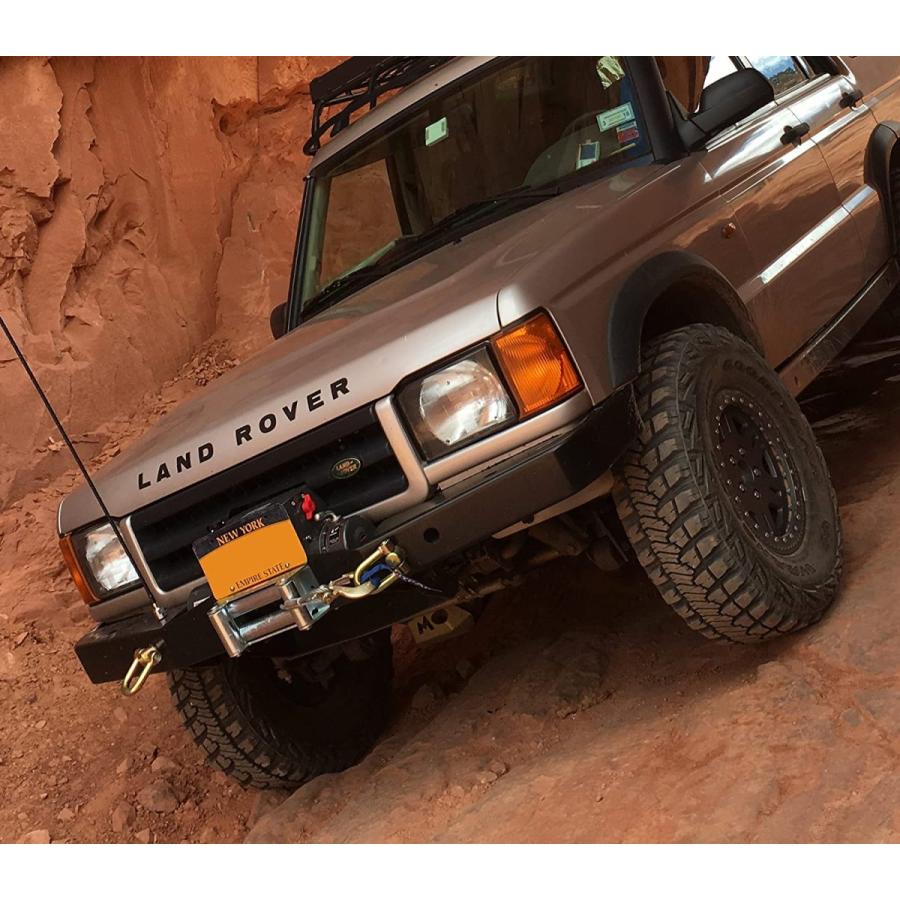 ヘビーデューティフロントスチールバンパー DA5645 DPB104620 ウインチマウント付き Land Rover Discovery 2 (1999-2004) ヘビーデューティフロントスチールバンパー (1999-2004)