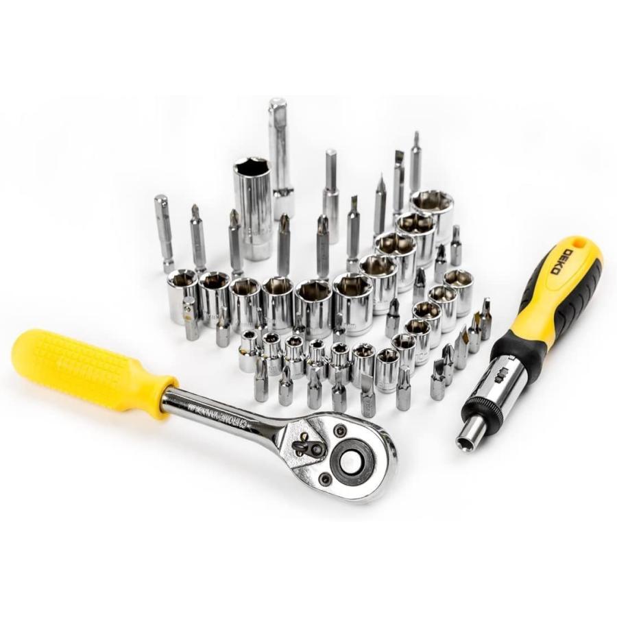 DEKO 168 Piece Tool Set for Auto Repair, General Household with Wrench and Plastic ToolBox｜eastriver｜02