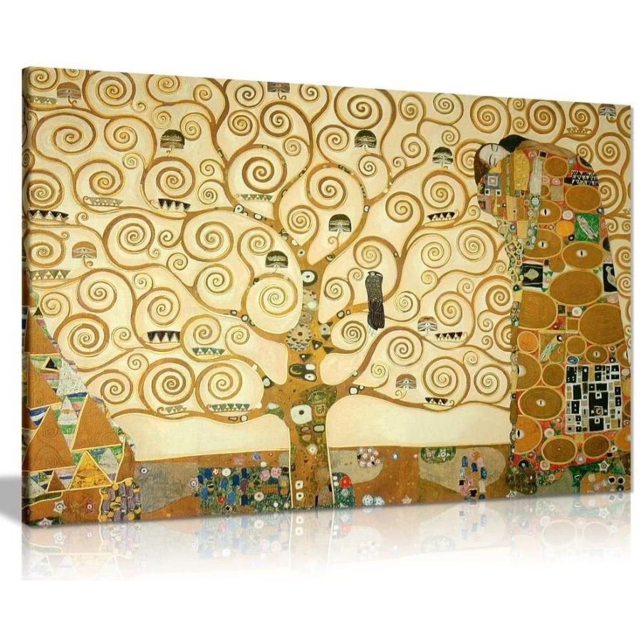 Gustav Klimt The Tree Klimt 36x24in Of Lifeキャンバス壁アート画像印刷 Of A0 91x61cm 36x24in B074ywnx98 イーストリバー