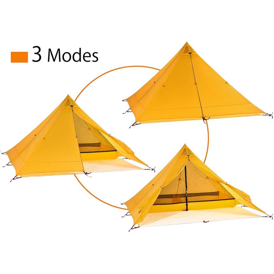 キャンプ コット テント 1人用 （黄）DESERT WALKER™
