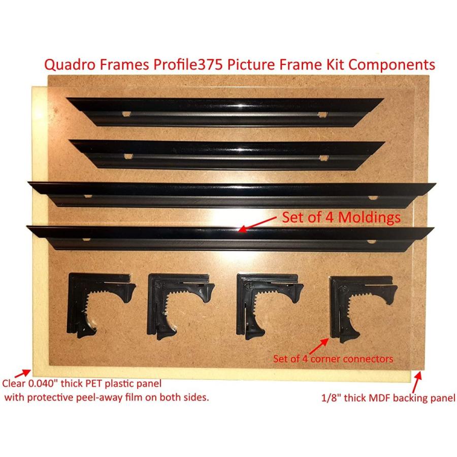 ネット限定 Quadroフレーム8 X 32インチ画像フレーム ブラック その他インテリア雑貨 小物 Binghamtonhots Com