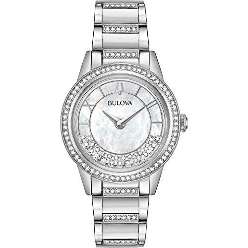 Bulova Men's Crystal 96L257 Silver Stainless-Steel Quartz Dress Watch