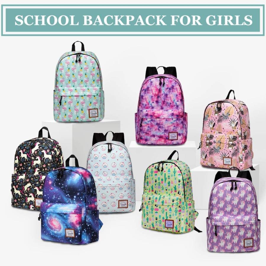 日本最大級 Bookbag Schoolbag Casual Durable Resistant Water Girls Vaschy For Backpack School For Flamingos In Students School Middle ビジネスリュック Www Oroagri Eu
