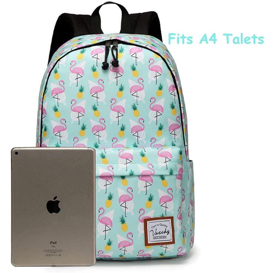 日本最大級 Bookbag Schoolbag Casual Durable Resistant Water Girls Vaschy For Backpack School For Flamingos In Students School Middle ビジネスリュック Www Oroagri Eu