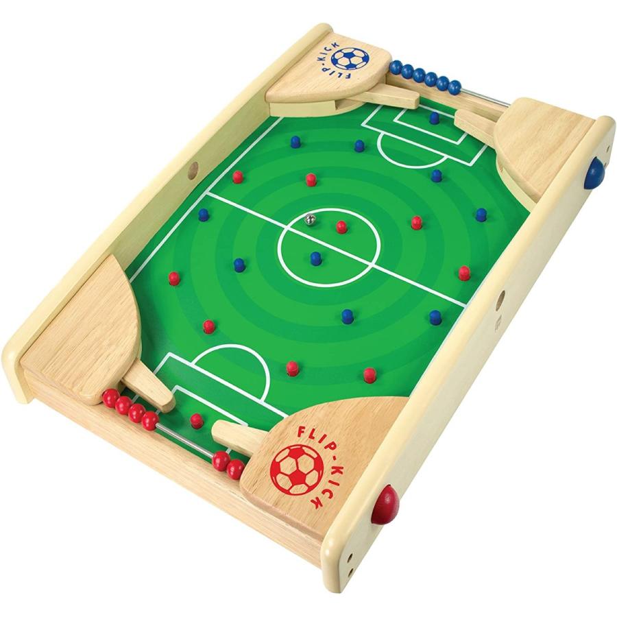 Flipkick: 木製テーブルトップサッカー/サッカーピンボールゲーム 屋内ポータブルスポーツテーブルボード 子供や家族用 Flipkick 木製テーブルトップサッカー/サッカーピンボールゲーム 屋内ポータブルスポーツテーブルボード 子供や家族用