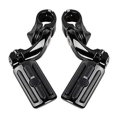 ハイウェイフットペグ 1組 + ハイウェイペグマウントキット ハーレー1 1/4インチ 32mm エンジンガード用 Short Peg Mount ブラック M25-Peg Mount M05-Foot