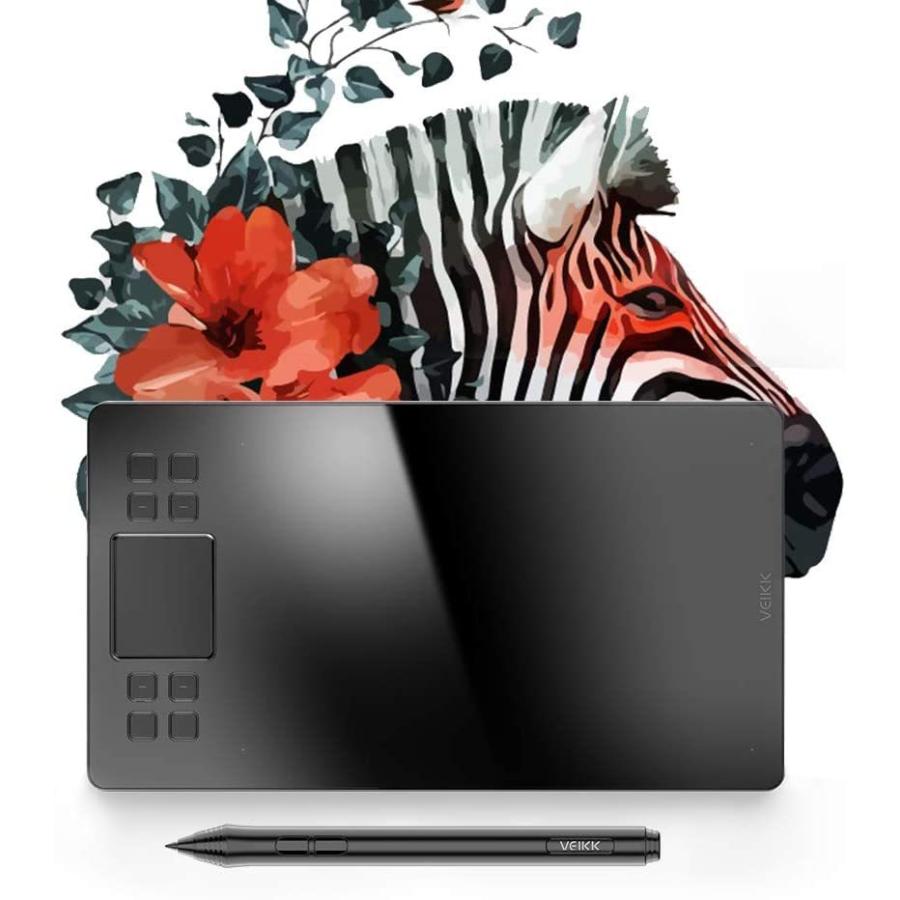 超人気 板タブ Linux Mac Windows Android対応 8192筆圧 充電不要ペ ペンタブ イラスト 10 6インチ 教育タブ ペンタブレット A50 Veikk 手書き シ 入力 絵描き その他マウス トラックボール