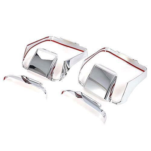 ハイフライ カーアクセサリー ABS リアテールライト ランプカバートリム ジープ ラングラー JL 2018 2019用 シルバー JPWG18190120