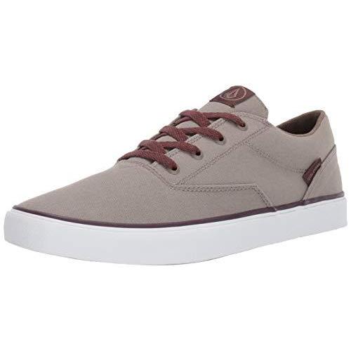 Volcom メンズ ドローロー キャンバス バルカナイズド スケートシューズ US サイズ: 6.5 カラー: ベージュ