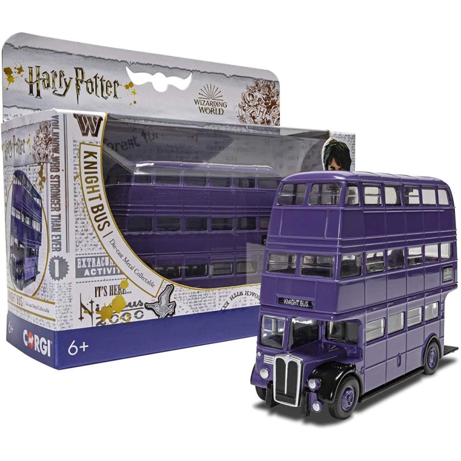 Knight Bus Triple Decker (Diecast Model Bus) from Harry Potter [1:76 scale in Purple] Bus Knight Triple Decker Diecast Model from Harry Potter scale in Purple