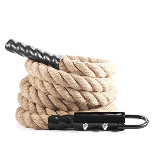 letsgood ジム フィットネス トレーニング クライミングロープ - 屋内 屋外 ジム エクササイズ トレーニング ロープ 子供用 バトルロープ 直径1.5インチ 10
