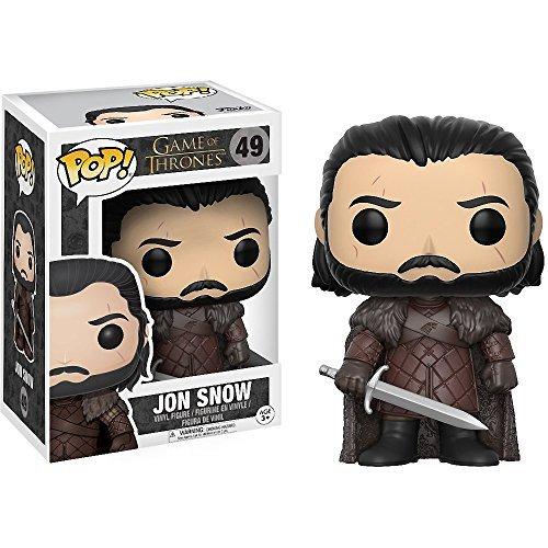 Funko Jon Snow Pop ビニールフィギュア & 互換性のあるグラフィックプロテクターバンドル (12215 - B)