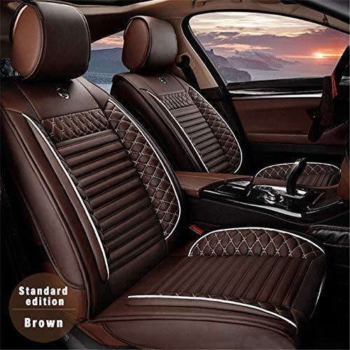 全天候用カスタムフィットシートカバー スバル Subaru WRX 5座席完全保護防水カーシートカバーウルトラコンフォート コーヒー フルセット