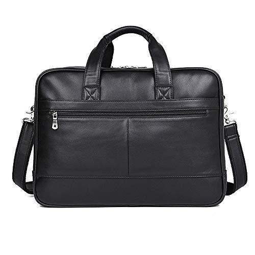 Teerwere Large Business Briefcase for Men Women Laptop Briefcase for Men Water-Proof Spacious Leather Muti-Compartment Handba