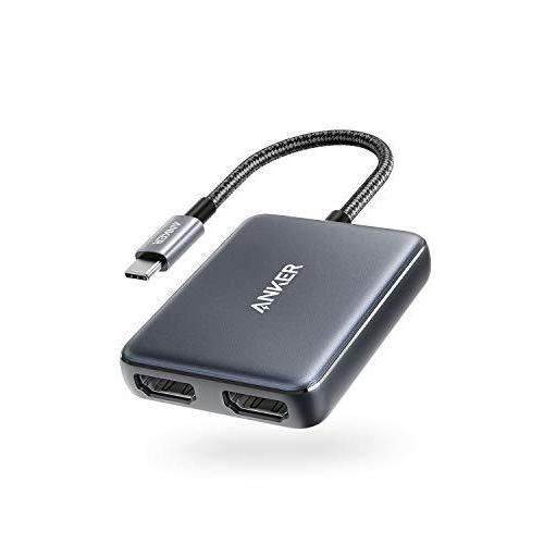 フレッシュシリーズ新登場 Anker PowerExpand USB-C & Dual HDMI アダプタ 最大 4K 60Hz 複数画面出力最大 4K 30Hz MacBook iPad 用