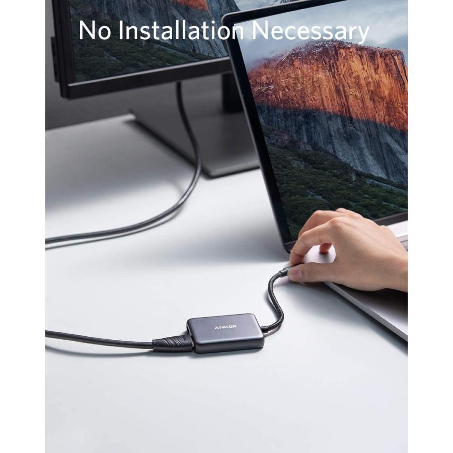 フレッシュシリーズ新登場 Anker PowerExpand USB-C & Dual HDMI アダプタ 最大 4K 60Hz 複数画面出力最大 4K 30Hz MacBook iPad 用
