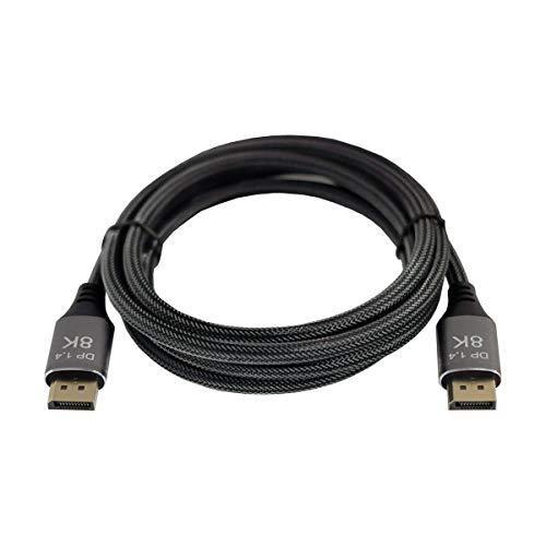 激安アウトレット Cablecc DisplayPort 1.4 8K 60hzケーブルUltra-HD UHD 4K 144hz DP to DP Cable 76804320 for Video PC Laptop TV 5M