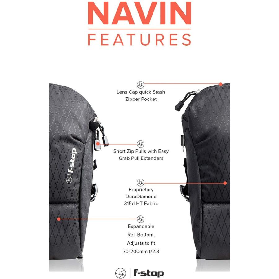 f-stop Navin 拡張可能カメラキャリーホルスター デジタル一眼レフ用 ミラーレス レンズ付き stop Navin 拡張可能カメラキャリーホルスター デジタル一眼レフ用 ミラーレス レンズ付き