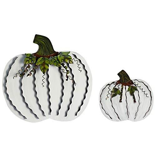 Attraction Design 金属 秋 パンプキン装飾 屋内 屋外 スタンディング フラットパンプキン 装飾 秋の収穫 感謝祭 ハロウィン デコレーション ホームハウス