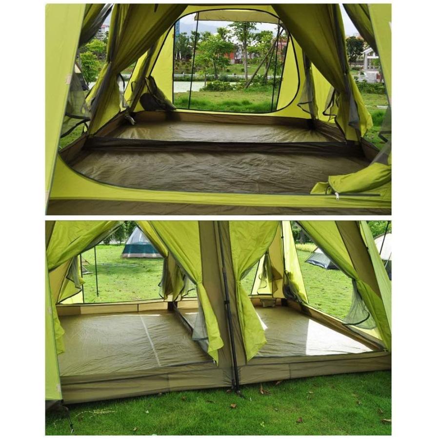全品送料0円 WHEEJE Outdo Tent Backpack Tent Family Camping People 4-6 Sunscreen  Waterproof Layer Double Opening Quick Automatic Family その他テント