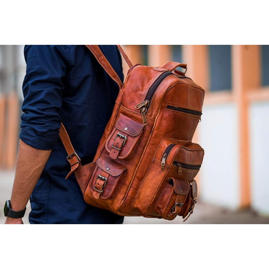新しいコレクション ユニセックス ブランド メンズ 学生用バッ 16インチノートパソコン用 デイパック 本革 バックパック アウトドア ハイキング 旅行 バックパック レディース ビジネスリュック Mueblesactivos Com