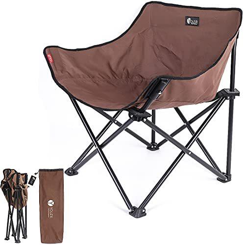 けい　2点 YOLER Folding Camping Chair, Compact Beach Chairs for Adults with