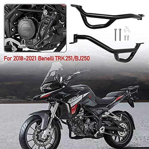オートバイ鋼ハイウェイエンジンガードバンパー 下部クラッシュバー ボディフレーム落下保護 2018 2019 2020 2021 Benelli TRK 251 TRK251 BJ250バイク付属