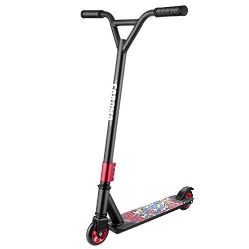 Caroma Pro スクーター トリックスクーター スタントスクーター 中級および初心者向けフリースタイルスクーター 8歳以上 ティーンと大人用 (レッド)(16486円)
