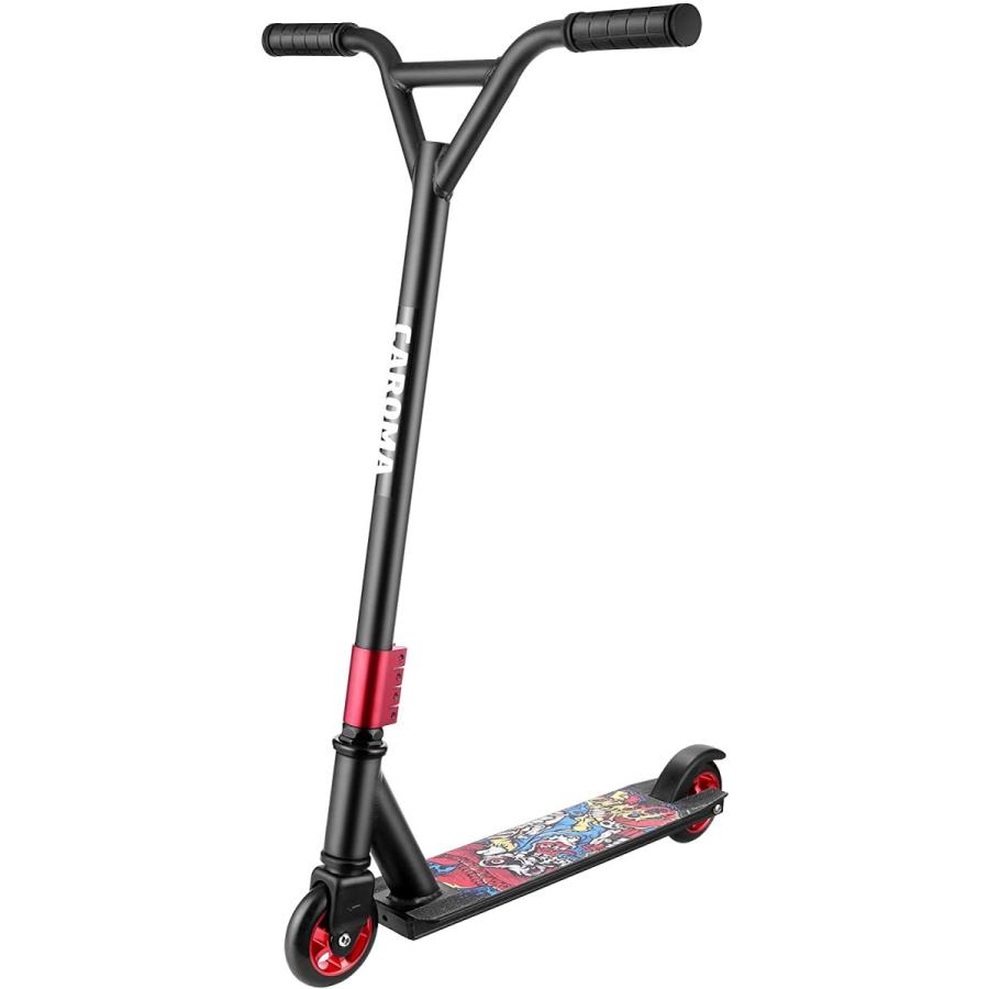 Caroma Pro スクーター トリックスクーター スタントスクーター 中級および初心者向けフリースタイルスクーター 8歳以上 ティーンと大人用 (レッド) Caroma Pro スクーター トリックスクーター スタントスクーター 中級および初心者向けフリースタイルスクーター 8歳以上 ティーンと大人用 レッド