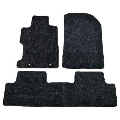 YAMUDA カスタマイズナイロンカーフロアマット 自動車フットパッド 保護フットマット ホンダシビック2006 2007 2008 2009 2010 2011用 (ブラック3枚セット)