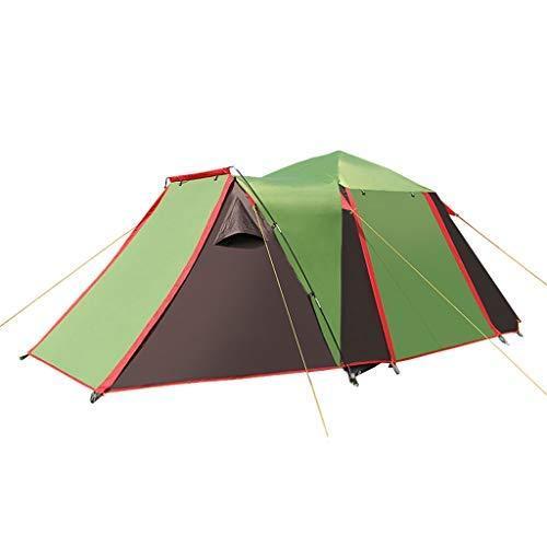 GUOCAO 3-4 People Fully Automatic Outdoor Tent Two Rooms and One Hall 2 People Family Wild Beach Camping Thick Rainproof T