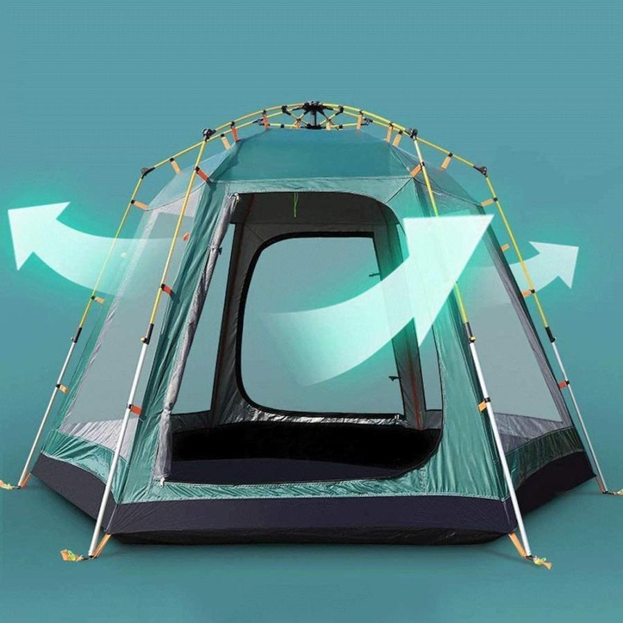 驚きの値段】 WHEEJE 270 × 270 Traveling and Hiking Camping, for Suitable Tent,  Family Instant Double-Layer Tent, Pop-up Simple Family その他テント