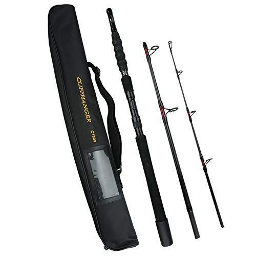 MAVLLOS Cliffhange 1.8M 2.1M 2.4M スーパーハード ボート 釣り竿 ポータブル トラベル 30-50ポンド 釣り スロージギングロッド スピニングロッド (2.4)