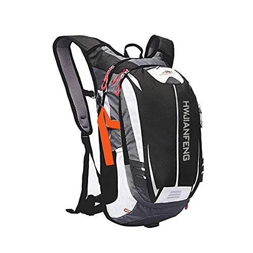 RMCLTECH サイクリングバックパック ハイキングバックパック 自転車バックパック ライディングデイパック アウトドアデイパック ランニングバッグ 18L ブラ