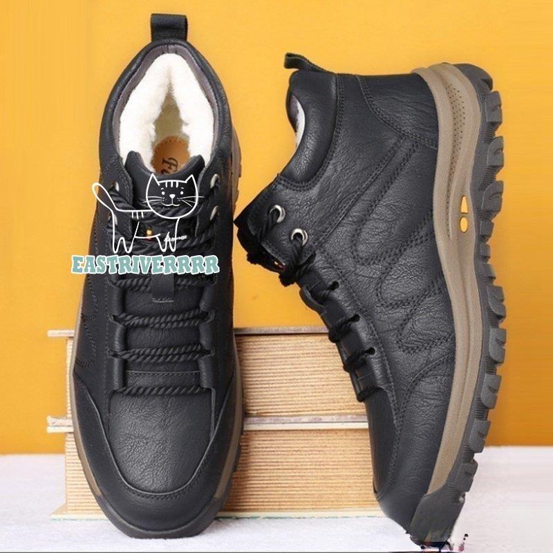 リアル シューズ メンズ 綿靴 男性用 防寒ブーツ 革靴 裏起毛 防寒ブーツ 裏起毛 綿靴 革靴 New 男性用 シューズ ブーツ メンズ 男性用 シューズ ブーツ スノーシューズ スノーブーツ 防寒 保暖 冬用 滑り止め Www Threeriversofs Com