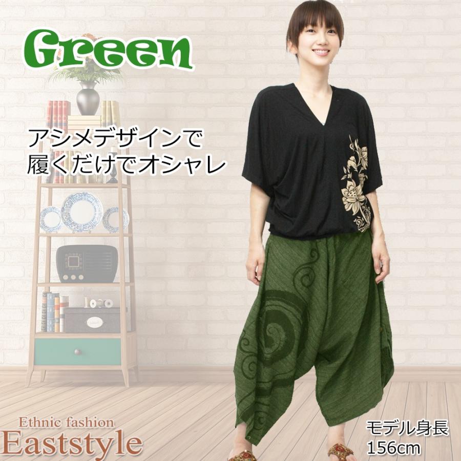 ぐるぐる渦巻き柄 サルエルパンツ アラジンパンツ レディース メンズ エスニック アジアンファッショ｜eaststyle｜17