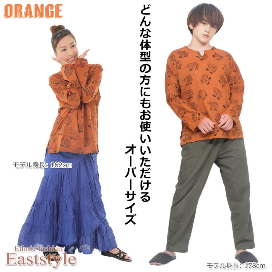 木*様 HANGRY&ANGRY 総柄 長袖カットソー チュニック 木*様