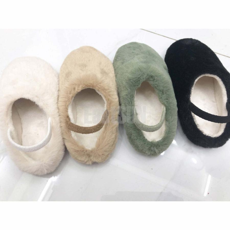 子供靴　モカシン　キッズ　お洒落　ファー靴　もこもこ　ボア　スリッポン |  | 05