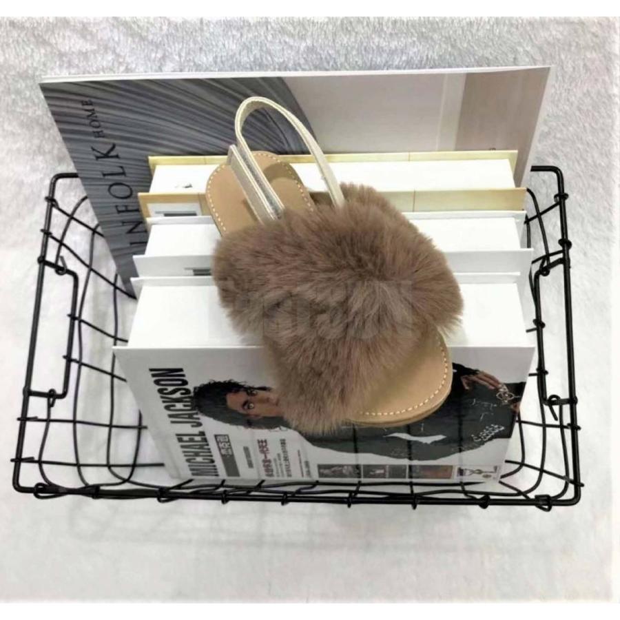 子供靴　ファー　サンダル　キッズ　お洒落　ファー靴　もこもこ　ボア　スリッパ |  | 01