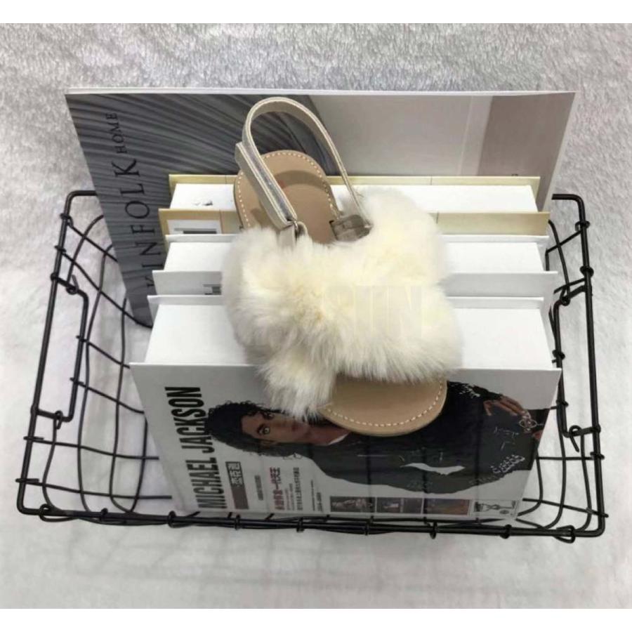 子供靴　ファー　サンダル　キッズ　お洒落　ファー靴　もこもこ　ボア　スリッパ |  | 02